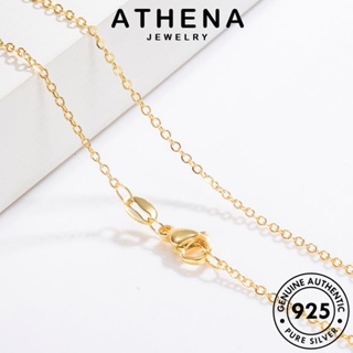 ATHENA JEWELRY ต้นฉบับ ทอง ข้ามง่าย แฟชั่น เครื่องประดับ แท้ ผู้หญิง เกาหลี เงิน สร้อยคอ เครื่องประดับ Silver จี้ 925 N61