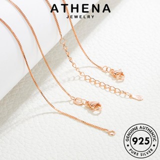 ATHENA JEWELRY สร้อยคอ จี้ 925 เกาหลี วินเทจ ทอง แฟชั่น แท้ ผู้หญิง เครื่องประดับ เงิน ต้นฉบับ Silver เครื่องประดับ N65