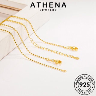 ATHENA JEWELRY เงิน ทอง Silver เครื่องประดับ เกาหลี 925 จี้ สร้อยคอ ผู้หญิง ไข่มุกแฟชั่น ต้นฉบับ แท้ แฟชั่น เครื่องประดับ N69