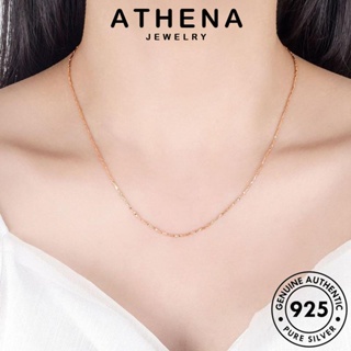 ATHENA JEWELRY เครื่องประดับ เครื่องประดับ จี้ เงิน ผู้หญิง ลิ่มแฟชั่น Silver แท้ แฟชั่น ทอง 925 สร้อยคอ เกาหลี ต้นฉบับ N77