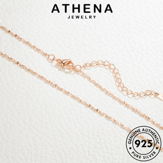 ATHENA JEWELRY ผู้หญิง เงิน จี้ เกาหลี แฟชั่น เครื่องประดับ เครื่องประดับ 925 สร้อยคอ Silver แท้ ดาราแฟชั่น ทอง ต้นฉบับ N78