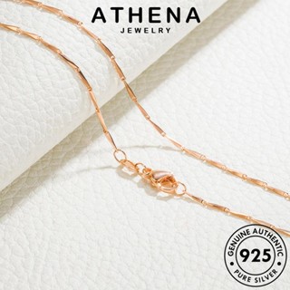 ATHENA JEWELRY ต้นฉบับ เครื่องประดับ แท้ เครื่องประดับ Silver ทอง แฟชั่น เงิน เกาหลี สร้อยคอ เมล็ดแตงโมแฟชั่น จี้ ผู้หญิง 925 N80