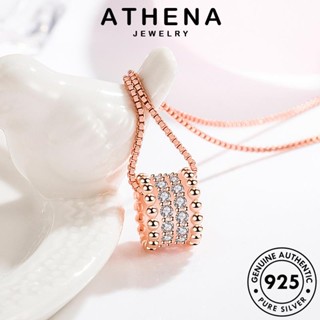 ATHENA JEWELRY มอยส์ซาไนท์ จี้ ผู้หญิง โกลด์ เครื่องประดับ เงิน Silver สร้อยคอ แฟชั่น เครื่องประดับ เอวเล็กสด 925 ต้นฉบับ แท้ ไดมอนด์ เกาหลี N149