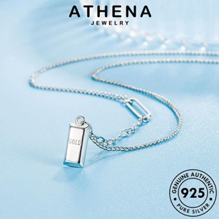 ATHENA JEWELRY เครื่องประดับ ทองคำแท่งเล็กป่า จี้ แฟชั่น สร้อยคอ แท้ ต้นฉบับ เงิน เครื่องประดับ 925 Silver ทอง ผู้หญิง เกาหลี N310