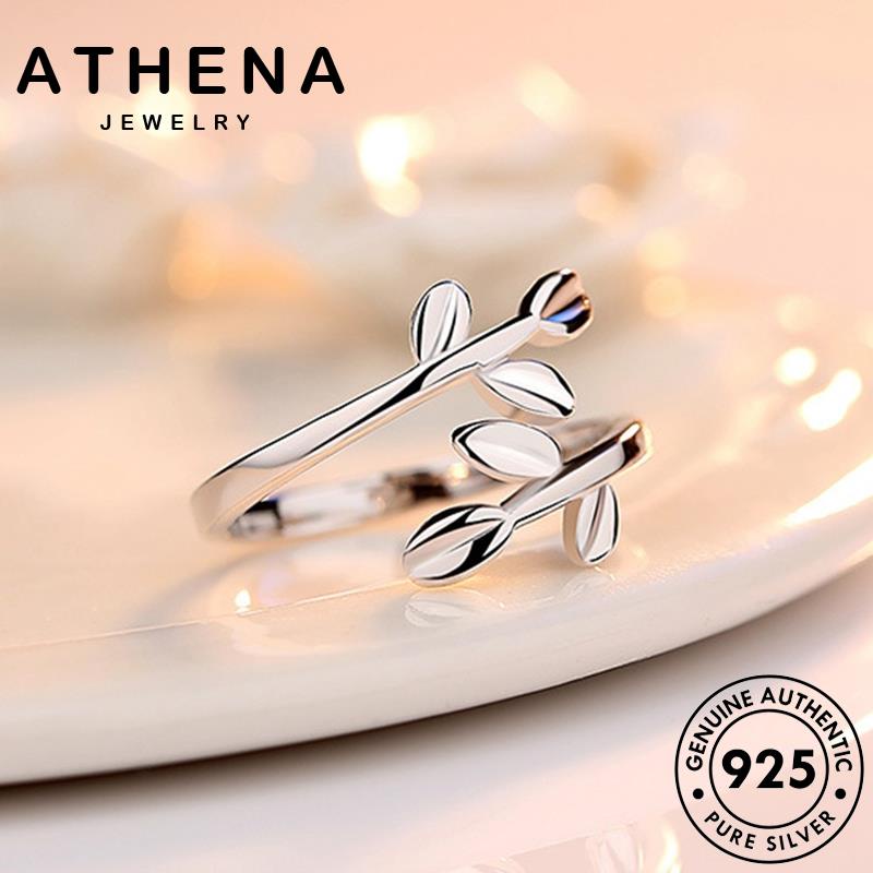 ATHENA JEWELRY Silver วินเทจ ผู้หญิง เกาหลี แฟชั่น เครื่องประดับ แหวน 925 ต้นฉบับ เครื่องประดับ เงิน แท้ M039