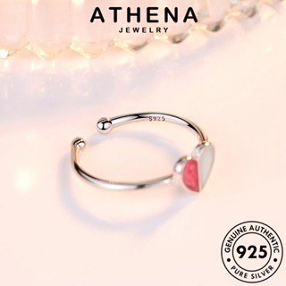 ATHENA JEWELRY ผู้หญิง Silver แหวน ต้นฉบับ แท้ แฟชั่น 925 เงิน เครื่องประดับ เกาหลี รูปหัวใจหวานๆ เครื่องประดับ R28