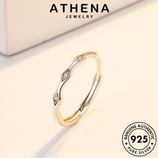 ATHENA JEWELRY Silver 925 เงิน คู่รัก แท้ ต้นฉบับ เครื่องประดับ แหวน ไม้ไผ่ส่วนบุคคล เครื่องประดับ แฟชั่น เกาหลี R86