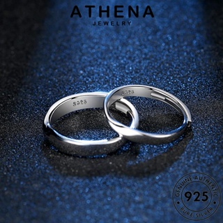 ATHENA JEWELRY เงิน โมเบียสแฟชั่น แท้ เครื่องประดับ เครื่องประดับ Silver เกาหลี ต้นฉบับ 925 แฟชั่น คู่รัก แหวน R88