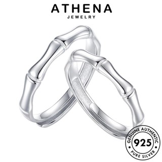 ATHENA JEWELRY แฟชั่น เกาหลี แท้ คู่รัก Silver ป่าไผ่ แหวน ต้นฉบับ 925 เครื่องประดับ เงิน เครื่องประดับ R120