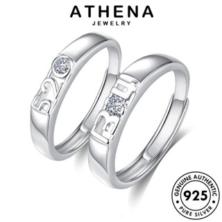 ATHENA JEWELRY เกาหลี แท้ แหวน เงิน Silver คู่รัก 925 แฟชั่น ต้นฉบับ ชีวิตที่สร้างสรรค์ เครื่องประดับ เครื่องประดับ R121