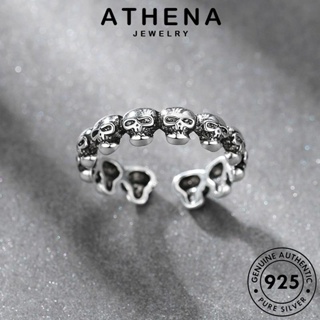 ATHENA JEWELRY แท้ แฟชั่น แหวน เครื่องประดับ เครื่องประดับ Silver ต้นฉบับ ผู้หญิง เงิน กระโหลกย้อนยุค เกาหลี 925 R148