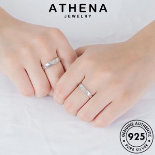 ATHENA JEWELRY แท้ เครื่องประดับ มอยส์ซาไนท์ไดมอนด์ เครื่องประดับ คู่รัก 925 เงิน ความรักเวอร์ชั่นเกาหลี เกาหลี Silver แหวน ต้นฉบับ แฟชั่น R100