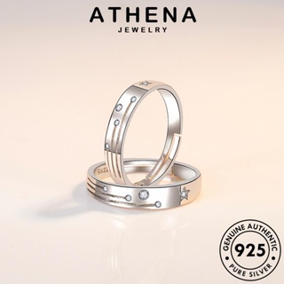 ATHENA JEWELRY คู่รัก เครื่องประดับ แหวน Silver ต้นฉบับ เงิน เครื่องประดับ 925 แท้ เกาหลี ดาวตกแฟชั่น แฟชั่น R101