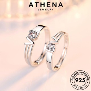 ATHENA JEWELRY รักเวอร์ชั่นเกาหลี แท้ Silver แหวน เครื่องประดับ เครื่องประดับ คู่รัก เงิน แฟชั่น 925 ต้นฉบับ เกาหลี R102