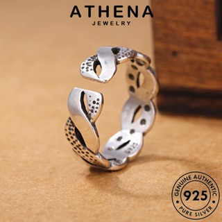 ATHENA JEWELRY Silver เครื่องประดับ เครื่องประดับ คลื่นน้ำย้อนยุค แหวน ต้นฉบับ เกาหลี แท้ แฟชั่น 925 เงิน ผู้หญิง R164