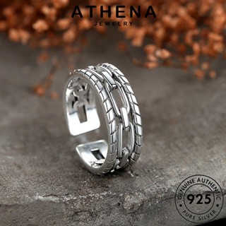 ATHENA JEWELRY แฟชั่น เครื่องประดับ แท้ บิดย้อนยุค 925 Silver เกาหลี แหวน เงิน ต้นฉบับ เครื่องประดับ ผู้หญิง R177