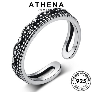 ATHENA JEWELRY แหวน เครื่องประดับ เกาหลี เงิน เครื่องประดับ วินเทจ Silver ผู้หญิง 925 แท้ ต้นฉบับ แฟชั่น R208