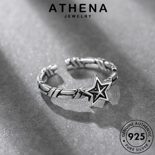 ATHENA JEWELRY เครื่องประดับ แท้ เกาหลี ดาวย้อนยุค ต้นฉบับ เงิน ผู้หญิง แหวน แฟชั่น 925 เครื่องประดับ Silver R209