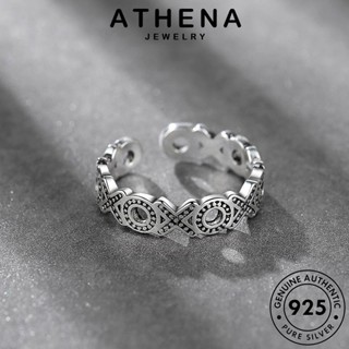 ATHENA JEWELRY ต้นฉบับ เครื่องประดับ เกาหลี แฟชั่น 925 เครื่องประดับ แหวน ผู้หญิง เงิน เอ็กซ์โอวินเทจ Silver แท้ R212