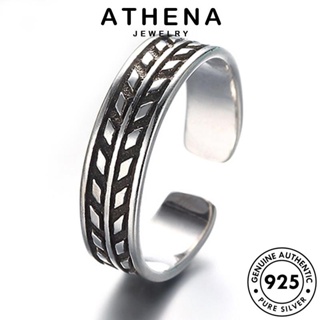 ATHENA JEWELRY ต้นฉบับ เงิน แท้ 925 แหวน แฟชั่น ผู้หญิง เครื่องประดับ เครื่องประดับ Silver บิดย้อนยุค เกาหลี R220