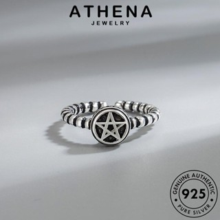 ATHENA JEWELRY ผู้หญิง เครื่องประดับ เครื่องประดับ เกาหลี ต้นฉบับ แท้ เงิน แฟชั่น 925 Silver แหวน ดาวย้อนยุค R232