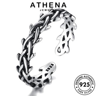 ATHENA JEWELRY แท้ เงิน เครื่องประดับ ผู้หญิง ถักเปียวินเทจ Silver 925 แหวน เกาหลี เครื่องประดับ แฟชั่น ต้นฉบับ R195