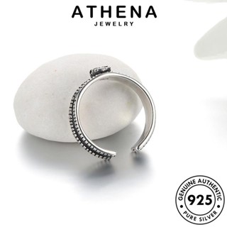 ATHENA JEWELRY แฟชั่น เงิน เครื่องประดับ 925 Silver เกาหลี แหวน บิดย้อนยุค แท้ ต้นฉบับ เครื่องประดับ ผู้หญิง R256