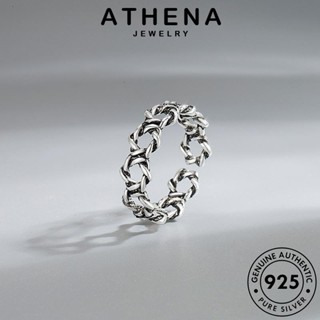 ATHENA JEWELRY เครื่องประดับ ต้นฉบับ เกาหลี แฟชั่น 925 เจาะดาวหกเหลี่ยมออก Silver เครื่องประดับ แหวน ผู้หญิง แท้ เงิน R269