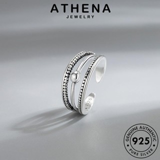 ATHENA JEWELRY เครื่องประดับ ต้นฉบับ เรขาคณิตย้อนยุค แท้ แหวน เครื่องประดับ แฟชั่น ผู้หญิง 925 เกาหลี เงิน Silver R272