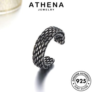 ATHENA JEWELRY ผู้หญิง เกาหลี 925 เงิน เครื่องประดับ เครื่องประดับ Silver ต้นฉบับ แฟชั่น แท้ แหวน ตาข่ายย้อนยุค R288