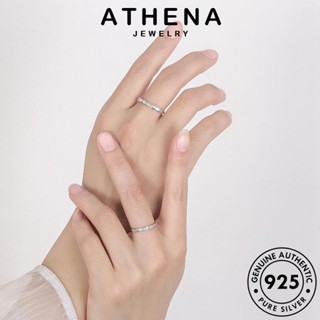 ATHENA JEWELRY เครื่องประดับ ไม้ไผ่ที่เรียบง่าย คู่รัก เกาหลี Silver แท้ แหวน ต้นฉบับ 925 เครื่องประดับ แฟชั่น เงิน R295