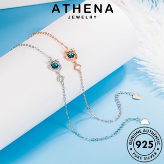 ATHENA JEWELRY เครื่องประดับ 925 ต้นฉบับ แก้วแฟนตาซี แท้ เครื่องประดับ แฟชั่น สร้อยคอ ผู้หญิง ทอง เกาหลี จี้ Silver เงิน S9