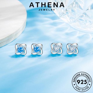 ATHENA JEWELRY อความารีน เงิน ผู้หญิง จี้ เครื่องประดับ เครื่องประดับ แท้ เกาหลี ต้นฉบับ โคลเวอร์สี่ใบป่า Silver 925 สร้อยคอ แฟชั่น S20