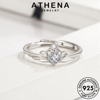 ATHENA JEWELRY คู่รัก เครื่องประดับ แท้ เงิน แฟชั่น เกาหลี แหวน มงกุฎแฟชั่น 925 Silver เครื่องประดับ ต้นฉบับ R303