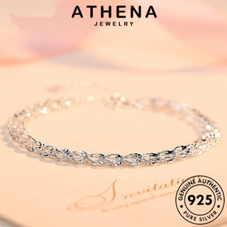 ATHENA JEWELRY กำไลข้อมือ กำไล เครื่องประดับ ผู้หญิง ปลากะตักง่ายๆ ต้นฉบับ เงิน แท้ Silver ผู้หญิง เครื่องประดับ 925 แฟชั่น เกาหลี B44