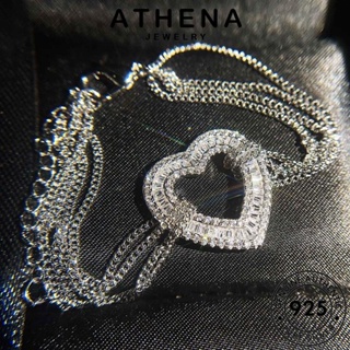 ATHENA JEWELRY ผู้หญิง เครื่องประดับ Silver เครื่องประดับ แฟชั่น ต้นฉบับ เงิน 925 แท้ เกาหลี หวานใจ กำไลข้อมือ ผู้หญิง กำไล มอยส์ซาไนท์ไดมอนด์ B264