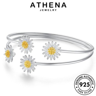 ATHENA JEWELRY ผู้หญิง เกาหลี ผู้หญิง Silver เดซี่น้อยที่เรียบง่าย ต้นฉบับ เครื่องประดับ ทอง แท้ เครื่องประดับ กำไลข้อมือ แฟชั่น 925 กำไล เงิน B27