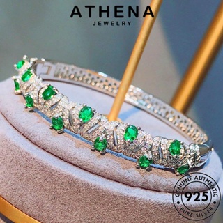 ATHENA JEWELRY กำไลข้อมือ ต้นฉบับ เครื่องประดับ เงิน 925 ผู้หญิง หรูหรา เกาหลี แฟชั่น ผู้หญิง แท้ กำไล Silver ทับทิม เครื่องประดับ B515