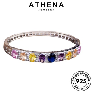 ATHENA JEWELRY ระดับไฮเอนด์ เครื่องประดับ คริสตัล ผู้หญิง กำไล ต้นฉบับ เงิน ผู้หญิง เกาหลี แท้ Silver เครื่องประดับ 925 กำไลข้อมือ แฟชั่น B549