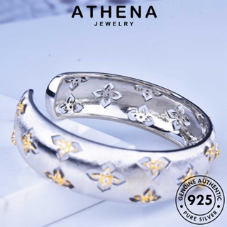 ATHENA JEWELRY ผู้หญิง กำไล กำไลข้อมือ ทอง 925 เกาหลี เครื่องประดับ เครื่องประดับ แฟชั่น ต้นฉบับ เงิน Silver โคลเวอร์วินเทจ แท้ ผู้หญิง B562