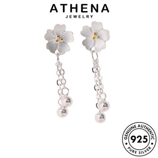 ATHENA JEWELRY 925 แฟชั่น Silver ดอกไม้ เครื่องประดับ ตุ้มหู เครื่องประดับ ต่างหู เกาหลี แท้ ผู้หญิง ห่วง เงิน หนีบ ต้นฉบับ E104