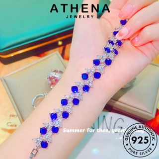 ATHENA JEWELRY เงิน ผู้หญิง เครื่องประดับ กำไลข้อมือ ไพลิน กาแล็กซี่แฟชั่น เกาหลี แฟชั่น ต้นฉบับ Silver 925 ผู้หญิง กำไล แท้ เครื่องประดับ B576