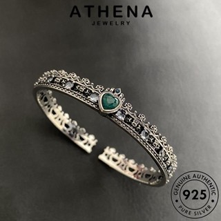 ATHENA JEWELRY พลอยสีม่วง กำไลข้อมือ ต้นฉบับ แท้ เครื่องประดับ เครื่องประดับ แฟชั่น มงกุฎวินเทจ กำไล เงิน Silver ผู้หญิง เกาหลี 925 ผู้หญิง B577