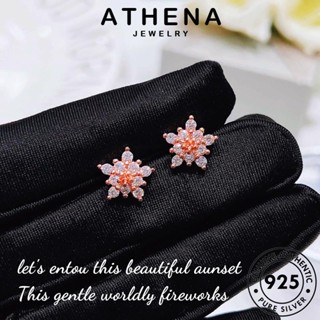 ATHENA JEWELRY เครื่องประดับ 925 เกาหลี ผู้หญิง มอยส์ซาไนท์ Silver โกลด์ ห่วง ตุ้มหู ต่างหู แท้ ไดมอนด์ ต้นฉบับ เกล็ดหิมะ แฟชั่น เงิน หนีบ เครื่องประดับ E224