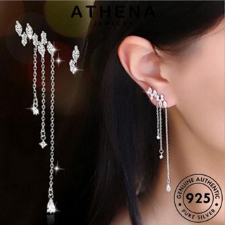ATHENA JEWELRY กระบวยใหญ่ แท้ เครื่องประดับ เครื่องประดับ ต้นฉบับ เกาหลี เงิน ผู้หญิง Silver แฟชั่น หนีบ ตุ้มหู 925 ไดมอนด์ ต่างหู โกลด์ มอยส์ซาไนท์ ห่วง E503