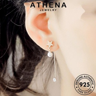 ATHENA JEWELRY หนีบ ห่วง Silver เงิน เกาหลี ต้นฉบับ ผู้หญิง ไข่มุกทอง เครื่องประดับ ดาว ตุ้มหู แฟชั่น แท้ 925 ต่างหู เครื่องประดับ E685