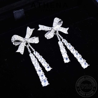 ATHENA JEWELRY 925 เครื่องประดับ เครื่องประดับ แท้ ผู้หญิง ตุ้มหู ต่างหู Silver หนีบ แฟชั่น เกาหลี ผีเสื้อ มอยส์ซาไนท์ไดมอนด์ ต้นฉบับ เงิน ห่วง E808