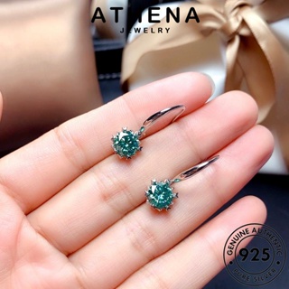 ATHENA JEWELRY ผู้หญิง ต้นฉบับ แฟชั่น แท้ เครื่องประดับ เครื่องประดับ ห่วง Silver เงิน มอยส์ซาไนท์ไดมอนด์ ตุ้มหู หนีบ เกล็ดหิมะ เกาหลี 925 ต่างหู E819