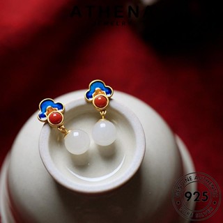 ATHENA JEWELRY หนีบ ผู้หญิง ต้นฉบับ ตุ้มหู เครื่องประดับ แท้ เคลือบ เกาหลี เงิน ทองหยก ห่วง แฟชั่น 925 Silver ต่างหู เครื่องประดับ E823