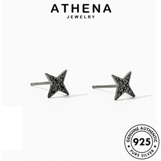 ATHENA JEWELRY เครื่องประดับ ดาว เงิน แท้ ผู้หญิง ตุ้มหู ต่างหู ห่วง เครื่องประดับ 925 เกาหลี ต้นฉบับ หนีบ Silver แฟชั่น E953